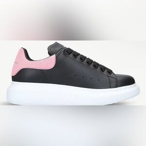 Alexander McQueen Black and Pink Sneakers